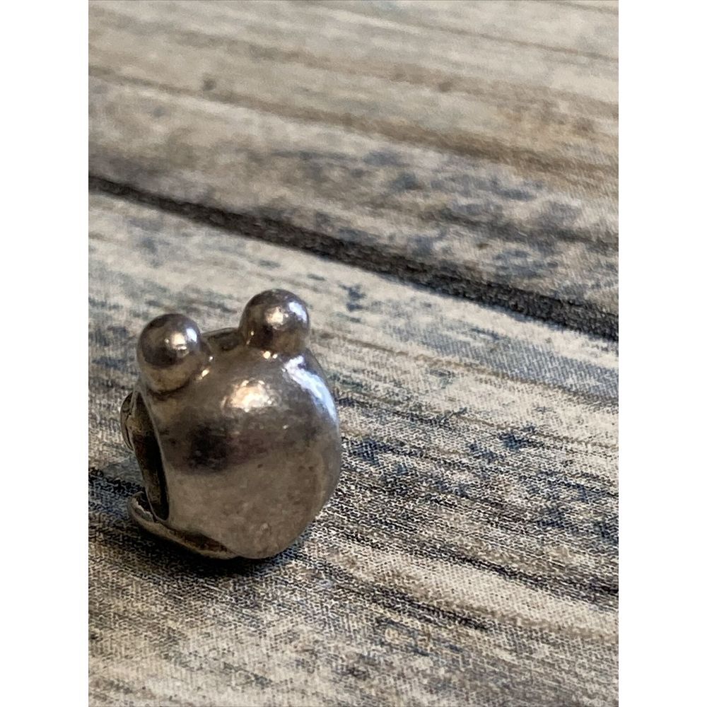 Authentic PANDORA Sterling Silver Frog Charm 925 ALE Retired - Picture 3 of 6